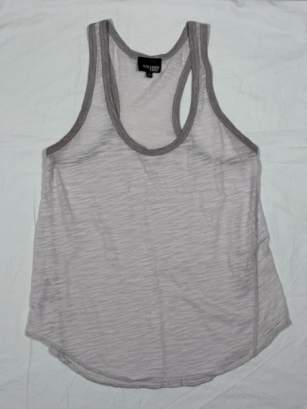 Aritzia Wilfred Free Racerback Tank Top with Grey Trim Size XS